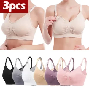 3PC/lot Maternity Nursing Bras Cotton Breastfeeding Pregnant Women Pregnancy Underwear Breast Feeding Bra Clothing Lactancia