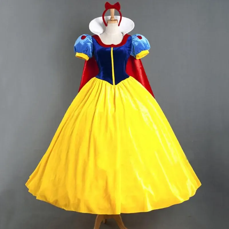 Cartoon Princess Snow White Halloween Party Costume Adult Cosplay Plus Size Dress Girl Princess Dress Women Adult Clothing - Image 5